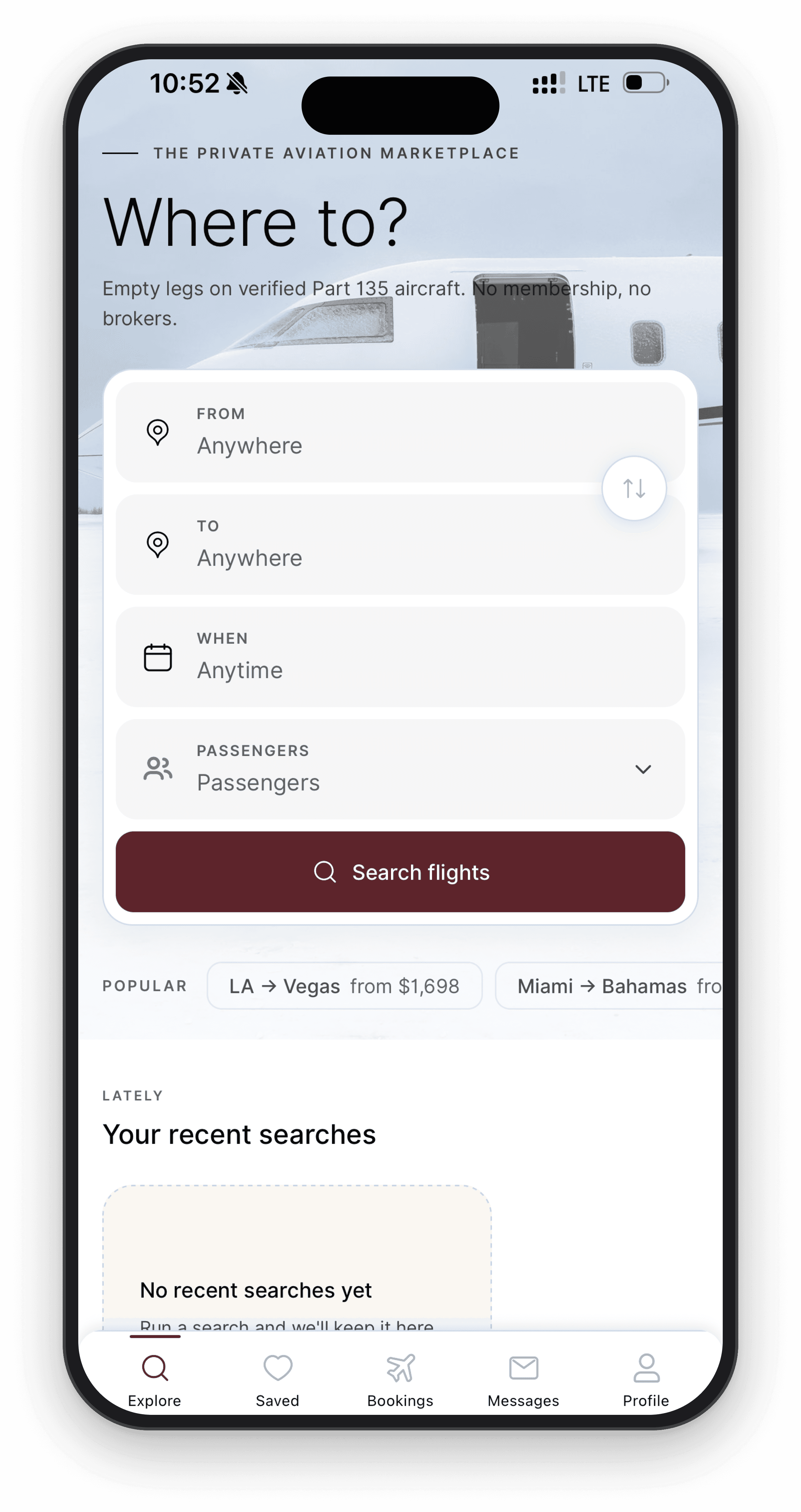 The SkyAccess app on a smartphone